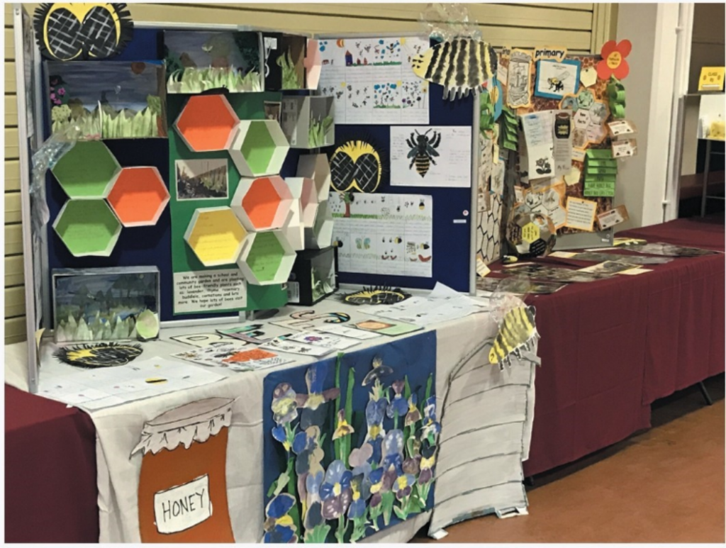 Lindsay Baillie took local primary school entries down to the National Honey Show